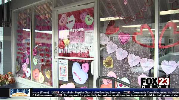 Video: Collinsville decorates Main Street for Valentine's Day