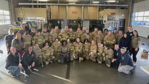 Women learn about firefighting at annual camp