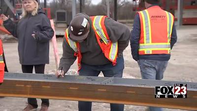 Manufacturing company Webco topped off their Star Center in Sand Springs