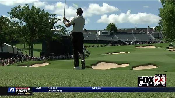 Tiger Woods highlights 1st day of official PGA Championship practice rounds at Southern Hills