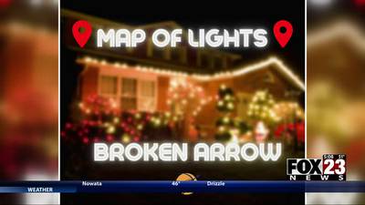 Broken Arrow residents can see holiday displays with “Map of Lights”