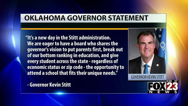 Stitt replaces majority of State Board of Education as Ryan Walters takes office