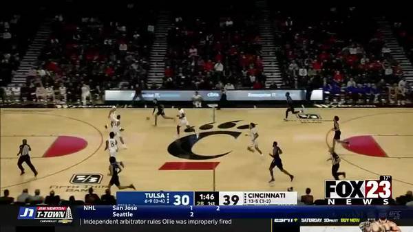 WATCH: Cincy tops Tulsa, keeps Golden Hurricane winless in conference play