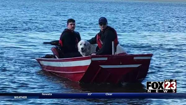 Video: Dog rescued by Sand Springs Fire Department
