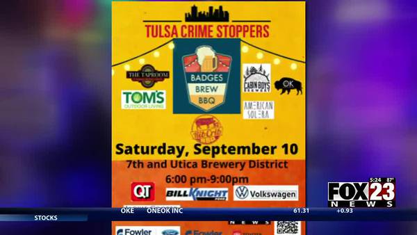 Video: Tulsa Crime Stoppers prepares for Badges and BBQ fundraising event