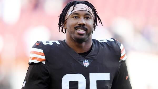 Myles Garrett 'grateful' to be alive after scary car crash, will be a game-time decision for Week 4