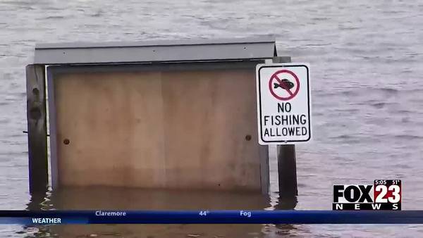 Minor flooding not a problem at Pier 51 Marina at Keystone Lake, general manager says