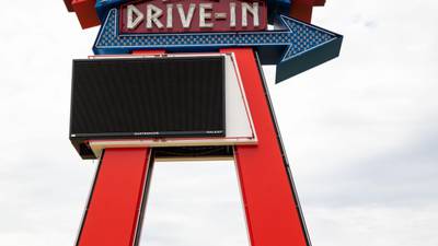 Photos: Neon sign added to Sapulpa TeePee Drive-In as renovations continue