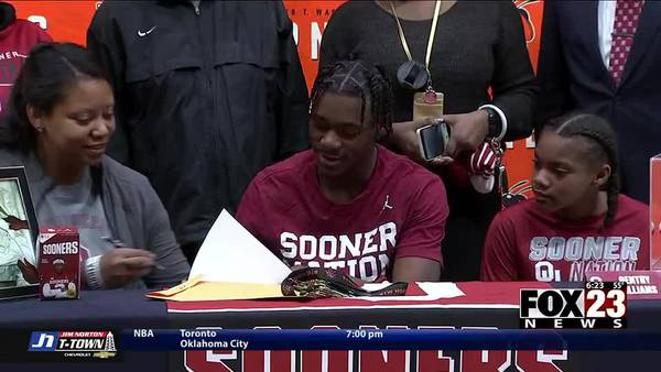 WATCH - Signing day ceremonies: Booker T.'s Williams to OU, Beggs' Grayson to TU