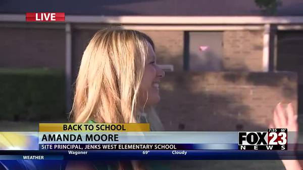Video: Jenks elementary principal looks forward to new school year