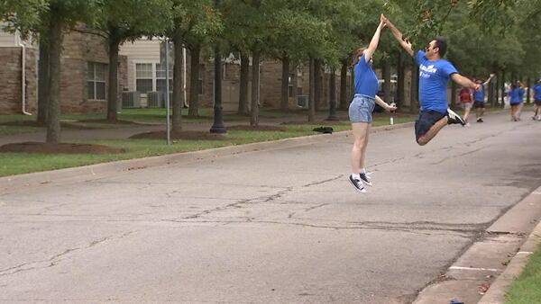 Photos: Students move on campus at the University of Tulsa