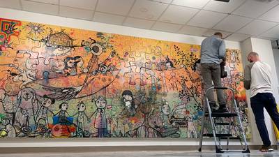 Oklahoma artists make mural from OU Children’s Hospital patient designs