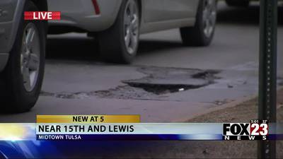 Post winter weather potholes plague Tulsa streets