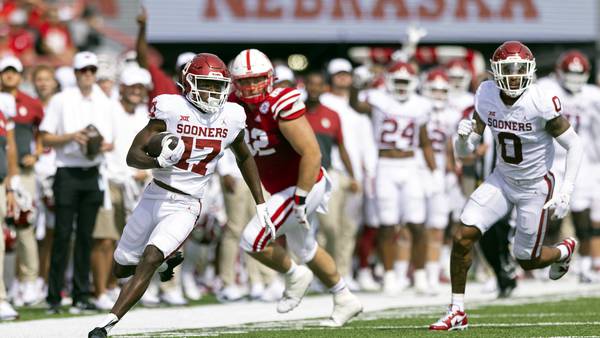 Sooners rout Huskers 49-14 in 1st game after Frost firing
