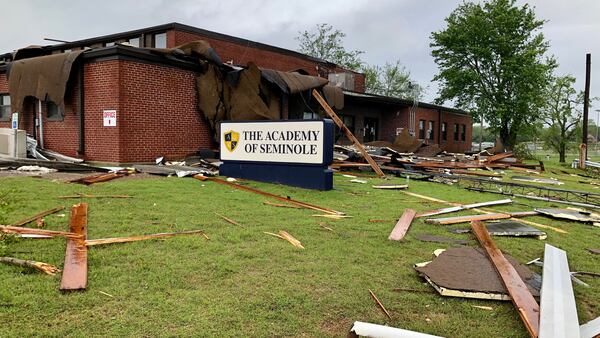 Seminole cleaning up after tornado damages downtown, schools, residential areas