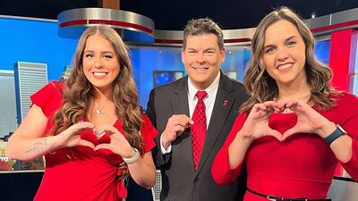 Photos: FOX23 dresses for Wear Red Day