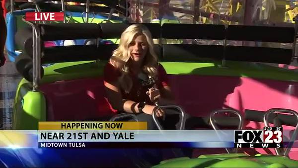 Video: FOX23's Sara Whaley enjoys some of the Tulsa State Fair's more thrilling rides