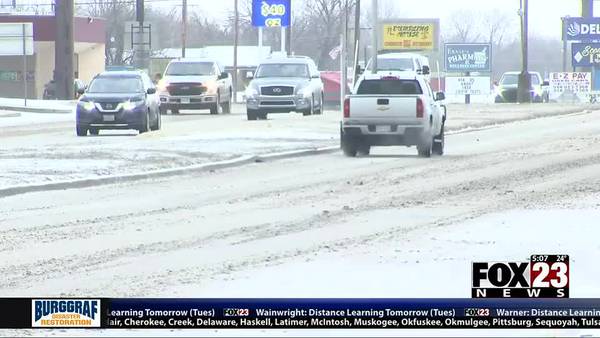 Video: Muskogee residents asked to stay at home during winter weather