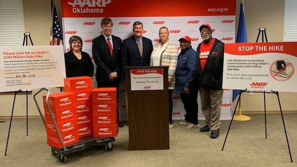 AARP sends thousands of petitions over proposed OG&E rate hike