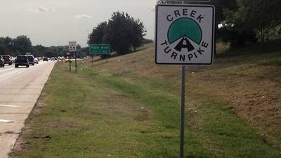 What options will you have at the cashless Creek Turnpike tolls?