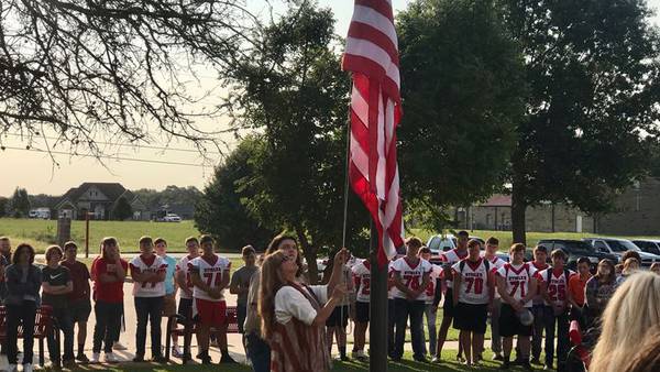 Stigler High School holds Freedom Flag ceremony