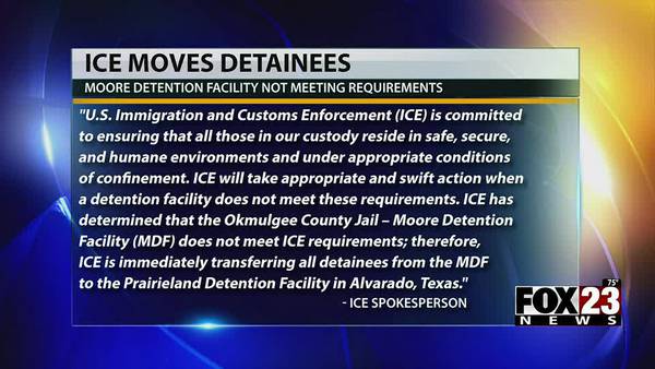 Video: ICE transfers detainees out of Oklahoma due to conditions in Okmulgee County facility