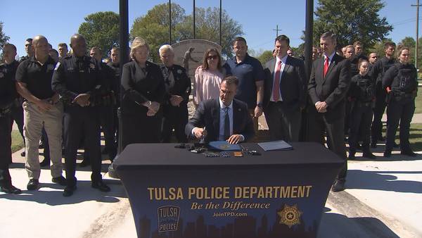 Ceremony held in Tulsa for bill restricting body camera footage