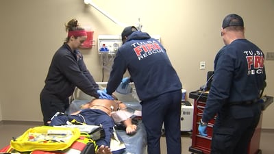Photos: Tulsa firefighters learn paramedic skills