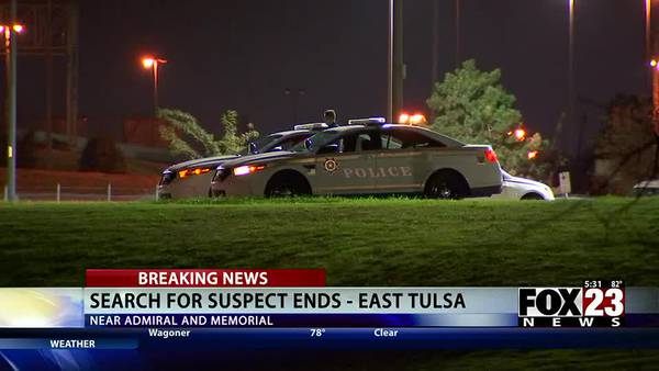 Video: Man escapes Tulsa police through drainage system