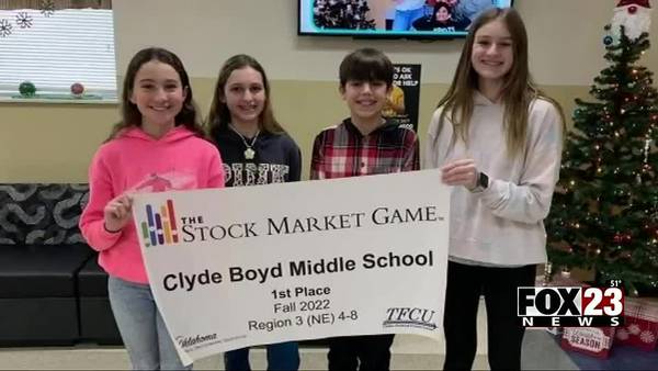 Video: Sand Springs middle schoolers win state-wide stock market competition