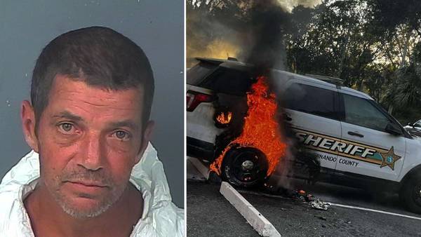 Sheriff: ‘Professional arsonist’ admits setting fire to cruiser