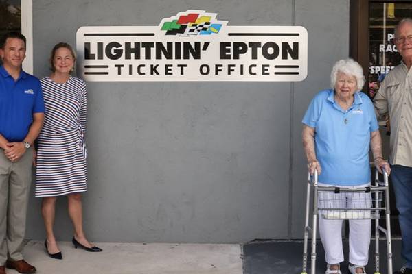 Ticket office at Daytona International Speedway named for 102-year-old Lightnin’ Epton