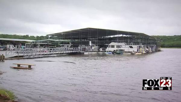 Video: Minor flooding not a problem at Pier 51 Marina at Keystone Lake, general manager says