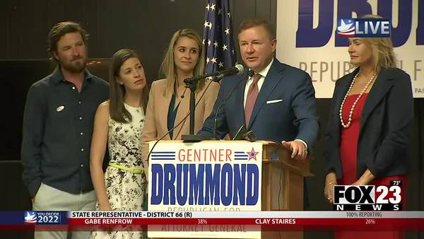 Video: Gentner Drummond accepts Republican nomination for Oklahoma Attorney General