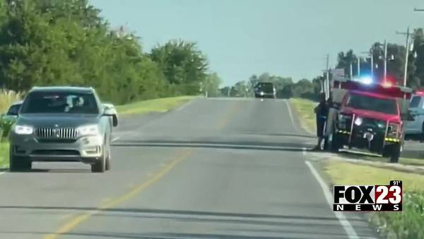 Video: TCSO and Collinsville PD search for suspect who stole a motorcycle, lead them on a chase