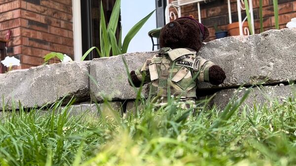 Broken Arrow woman finds military teddy bear, hopes to find owner