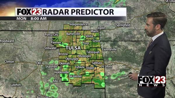 Muggy with scattered t-showers Monday