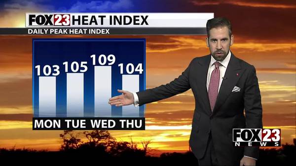 Getting hotter and drier this week