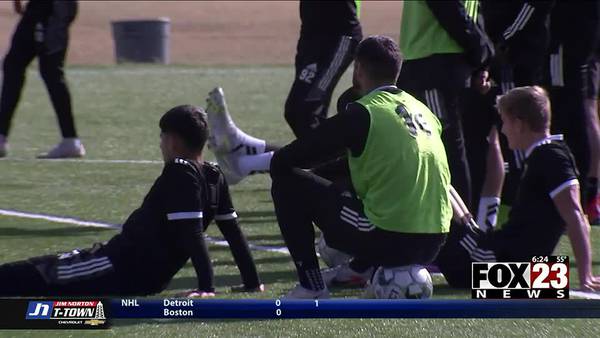 WATCH: FC Tulsa gets ready for playoff match at Tampa Bay