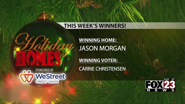 Video: FOX23 Holiday Home Contest first week winners announced
