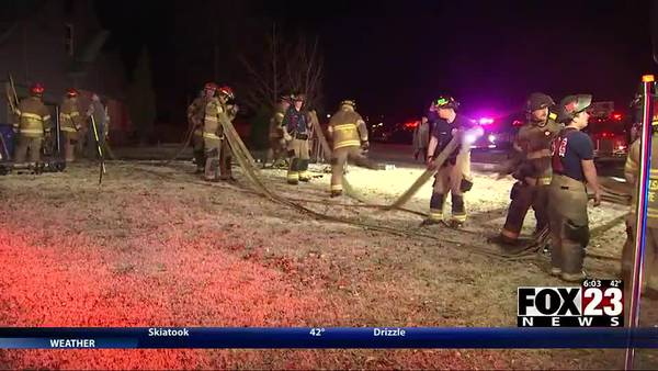 Video: South Tulsa home damaged after fire