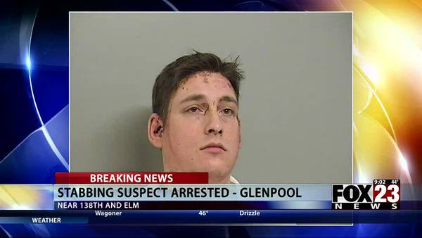Video: Man arrested in connection with deadly stabbing in Glenpool