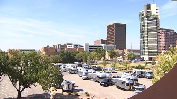 Bartlesville’s Price Tower hosts dozens of Airstream campers from across the U.S.