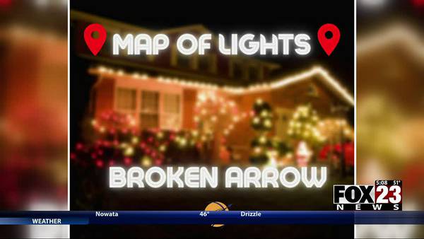 Video: Broken Arrow's "Map of Lights" highlights local holiday displays