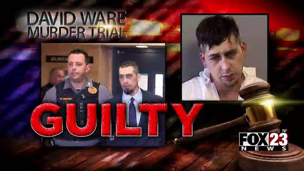 VIDEO: Jury finds David Ware guilty on first-degree murder, shooting with intent to kill