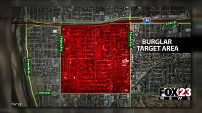 Tulsa police search for serial home burglar 